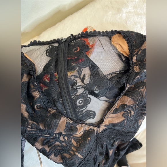 Free People For love & lemons Temecula Lace embroidered Sexy Maxi Dress - Picture 9 of 10